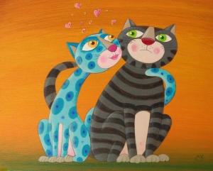 Túlenie - akryl /stolička/