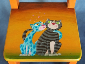 Túlenie - akryl /stolička/