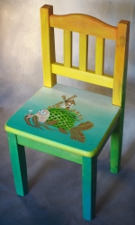 Ryba - akryl /stolička/